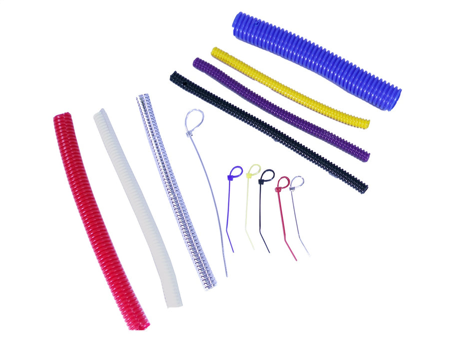 Taylor Cable 140 Convoluted Tubing / Tie Strap Sample; - Truck Part Superstore