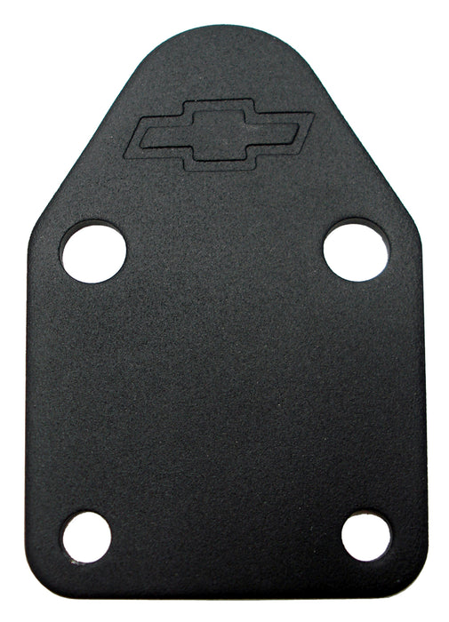 Proform 141-212 Fuel Pump Block-Off Plate; Black Crinkle with Bowtie; Fits SB Chevy V8 Engines - Truck Part Superstore