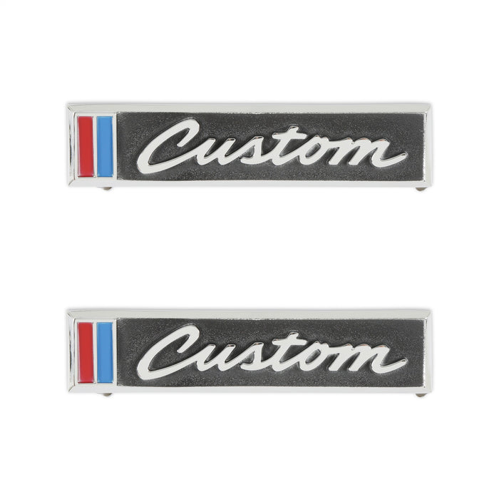 Holley 04-576 Door Emblem; Incl. Mounting Hardware; Custom; Pair; - Truck Part Superstore