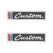 Holley 04-576 Door Emblem; Incl. Mounting Hardware; Custom; Pair; - Truck Part Superstore