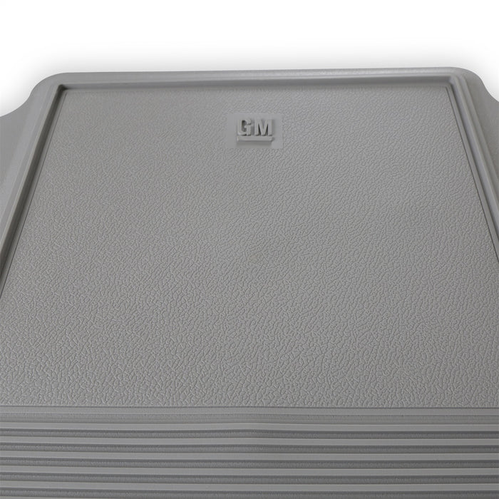 Holley 05-100GR Holley Classic Truck Floor Mat; Light Gray; Rubber PVC; Sold In Sets; - Truck Part Superstore