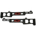 Proform 141-714 Spark Plug Wire Loom Set; Linear Style; Bowtie Logo; SB Chevy; Black Crinkle - Truck Part Superstore