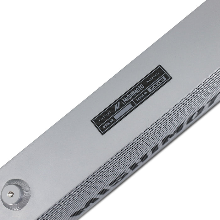 Mishimoto MMINT-UCF-M6S-S-BK MMINT-UCF, Matte Tanks, 600mm Silver Core, Straight, Black Anodized V-Band - Truck Part Superstore