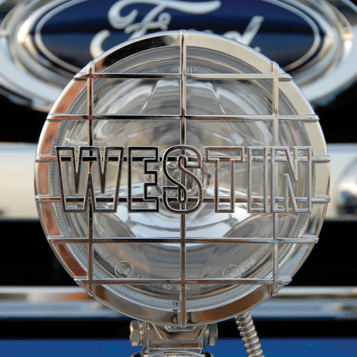 Westin 09-0500 Off-Road Light; 6 in.; w/Grid; Chrome; - Truck Part Superstore