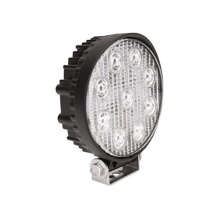 Westin 09-12006B LED Work Light; 4.9 x 5.4 in.; Round; Flood; Incl. Light/Mounting Hardware; - Truck Part Superstore