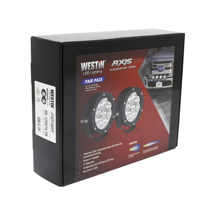 Westin 09-12007A-PR Axis LED Auxiliary Light - Truck Part Superstore