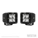 Westin 09-12200B-PR HyperQ LED Auxiliary Light; Pair; 3.2 x 3 in. 5W Cree Flood Beam; - Truck Part Superstore