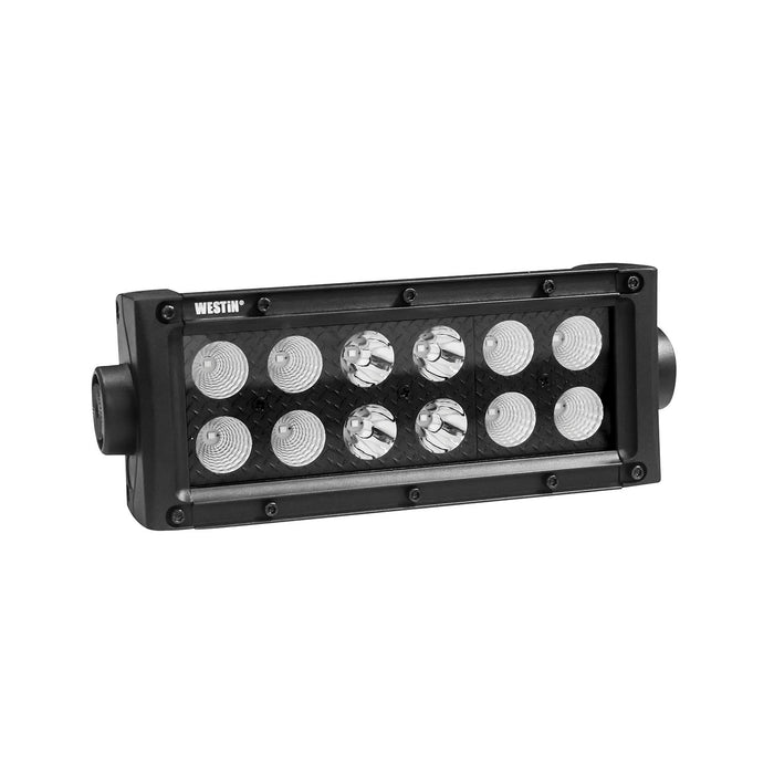 Westin 09-12212-12C B-FORCE Double Row LED Light Bar; 6 inch Combo w/3W Cree; Black; - Truck Part Superstore