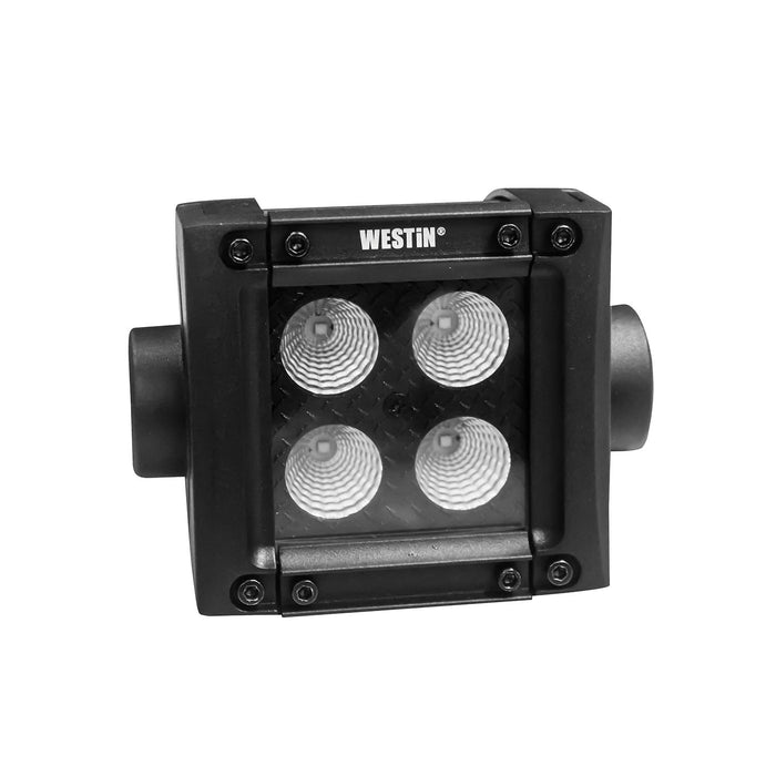 Westin 09-12212-4F B-FORCE Double Row LED Light Bar; 2 inch Flood w/3W Cree; Black; - Truck Part Superstore