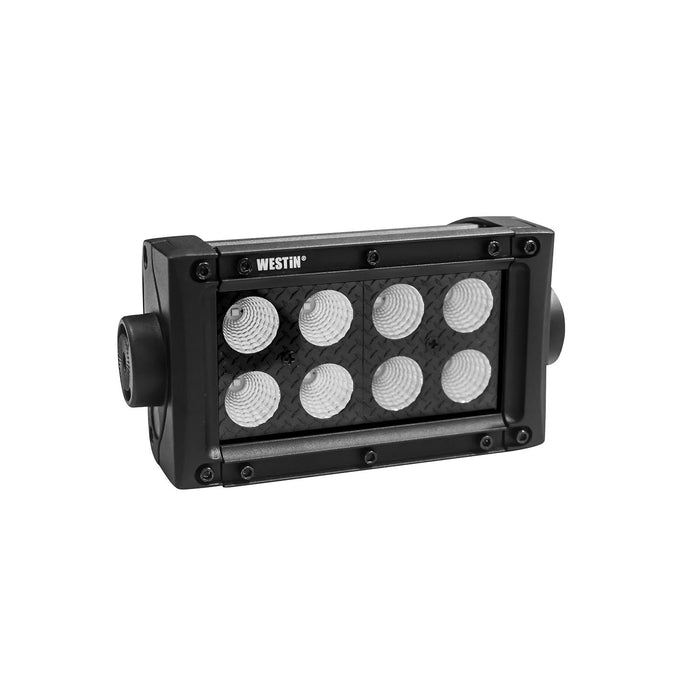 Westin 09-12212-8F B-FORCE Double Row LED Light Bar; 4 inch Flood w/3W Cree; Black; - Truck Part Superstore