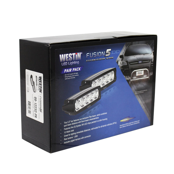 Westin 09-12232-PR Fusion5 Single Row LED Light Bar - Truck Part Superstore