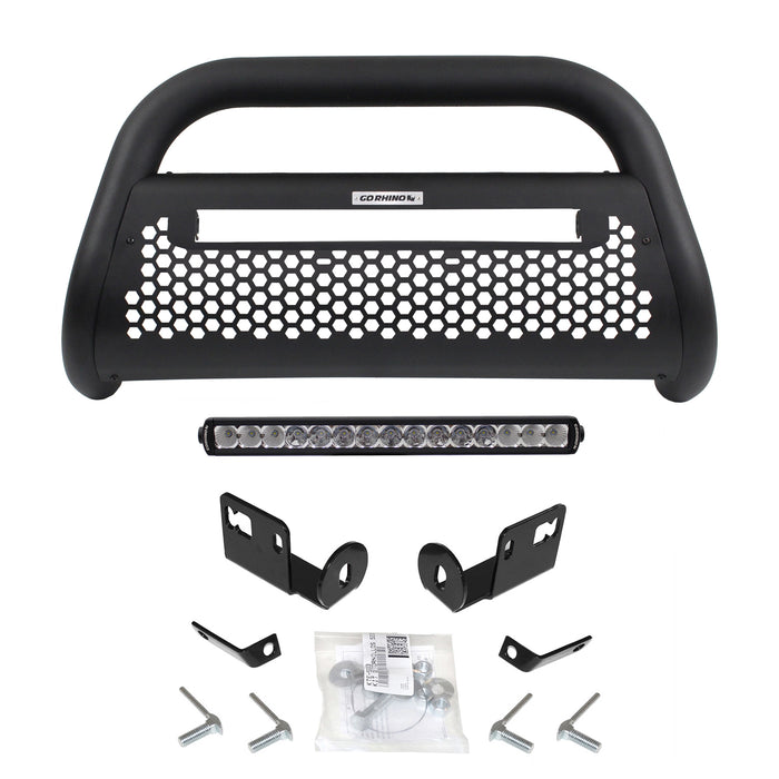 Go Rhino 55193LT Defensa RC2 LR20 con barra sencilla de 20" (Con kit de instalación) - Truck Part Superstore