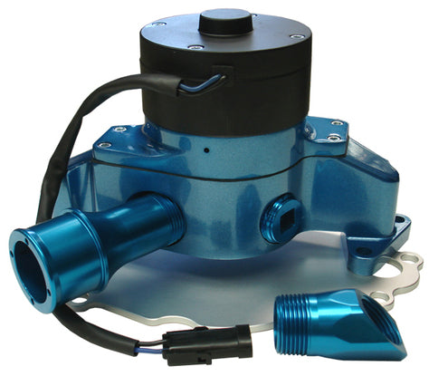ProForm 68220B Electric Engine Water Pump Aluminum Blue Powder Coat Fits SB Ford Engines Proform - Truck Part Superstore
