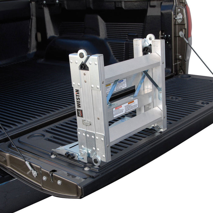Westin 10-3000 Truck-Pal Tailgate Ladder; Aluminum; Use w/Tailgate Height Up To 38 in.; - Truck Part Superstore