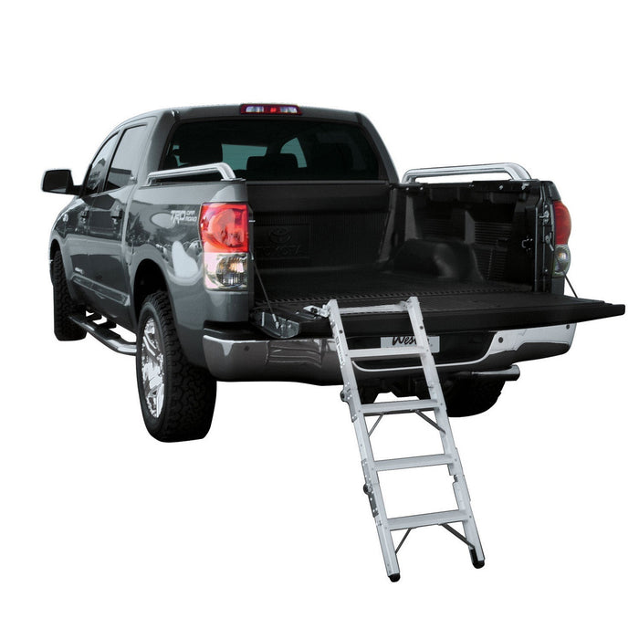 Westin 10-3000 Truck-Pal Tailgate Ladder; Aluminum; Use w/Tailgate Height Up To 38 in.; - Truck Part Superstore