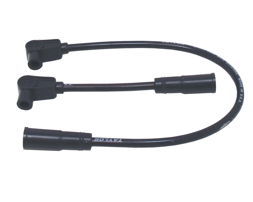 Taylor Cable 10031 8mm Spiro-Pro Motorcycle Ignition Wire Set; Custom Fit; Black; 90 deg. Boots; - Truck Part Superstore