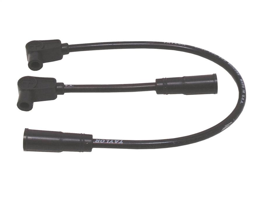 Taylor Cable 10031 8mm Spiro-Pro Motorcycle Ignition Wire Set; Custom Fit; Black; 90 deg. Boots; - Truck Part Superstore