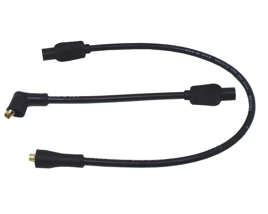 Taylor Cable 10032 8mm Spiro-Pro Motorcycle Ignition Wire Set; Custom Fit; Black; 180 deg. Boots; - Truck Part Superstore