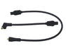 Taylor Cable 10032 8mm Spiro-Pro Motorcycle Ignition Wire Set; Custom Fit; Black; 180 deg. Boots; - Truck Part Superstore
