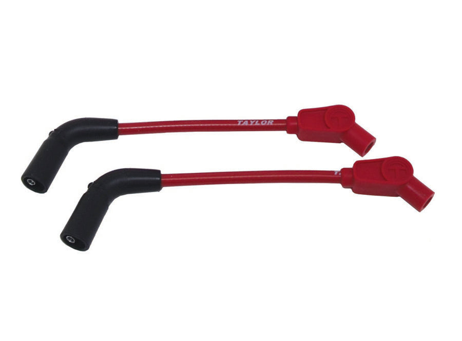 Taylor Cable 10238 8mm Spiro-Pro Motorcycle Ignition Wire Set; Custom Fit; Red; 135 deg. Boots; - Truck Part Superstore