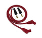 Taylor Cable 10253 8mm Spiro-Pro Motorcycle Ignition Wire Set; Universal Fit; Red; 135 deg. Boots; - Truck Part Superstore