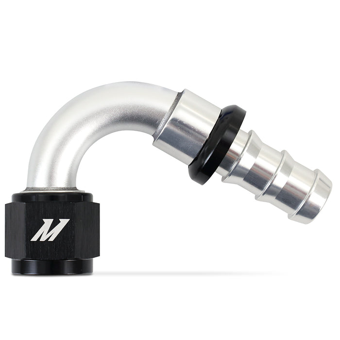 Mishimoto MMFT-PL-10120 Mishimoto Push-Lock Fitting, -10AN, 120-Degree - Truck Part Superstore