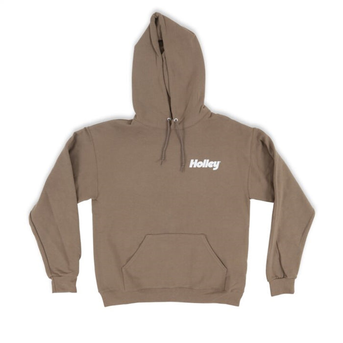 Holley 10431-LGHOL Holley Logo Hoodie; Large; Safari; - Truck Part Superstore