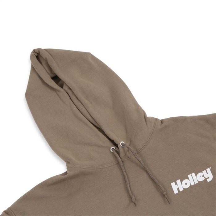 Holley 10431-3XHOL Holley Logo Hoodie; XXXL; Safari; - Truck Part Superstore