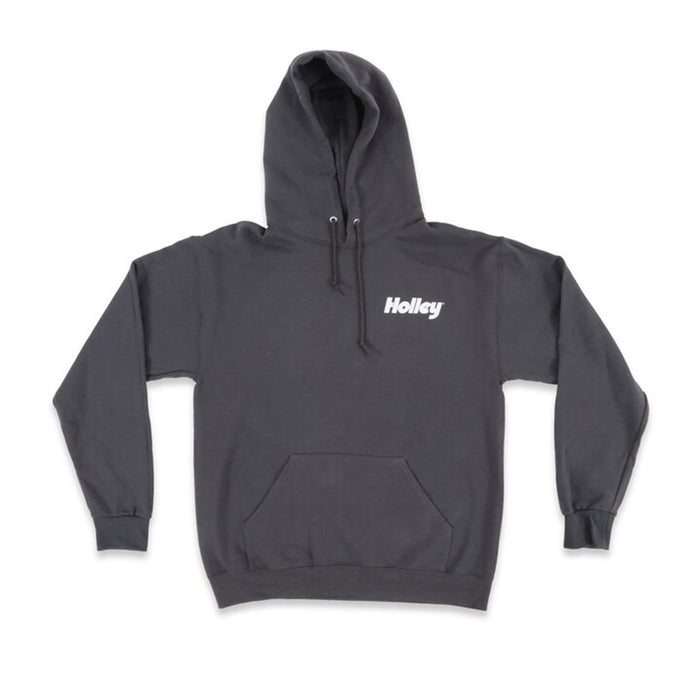 Holley 10432-LGHOL Holley Logo Hoodie; Large; Charcoal Gray; - Truck Part Superstore