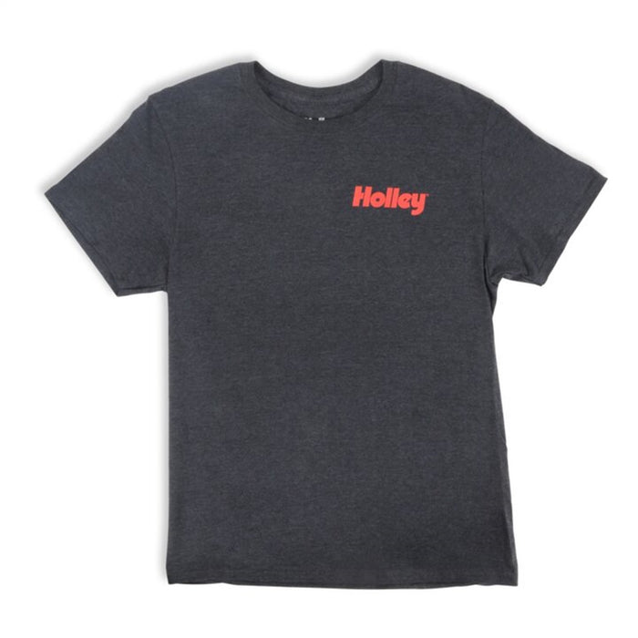 Holley 10434-3XHOL Holley Logo Shirt; XXXL; Black Heather; - Truck Part Superstore