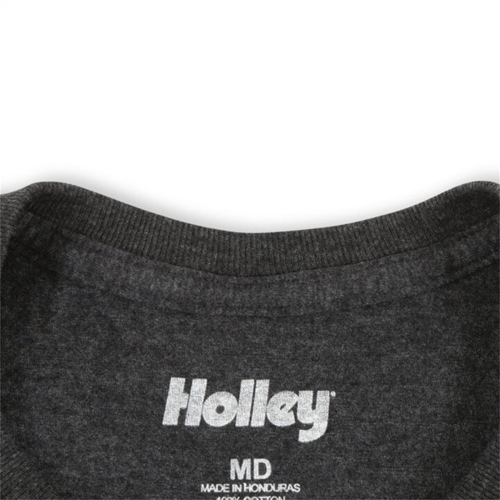 Holley 10434-LGHOL Holley Logo Shirt; Large; Black Heather; - Truck Part Superstore