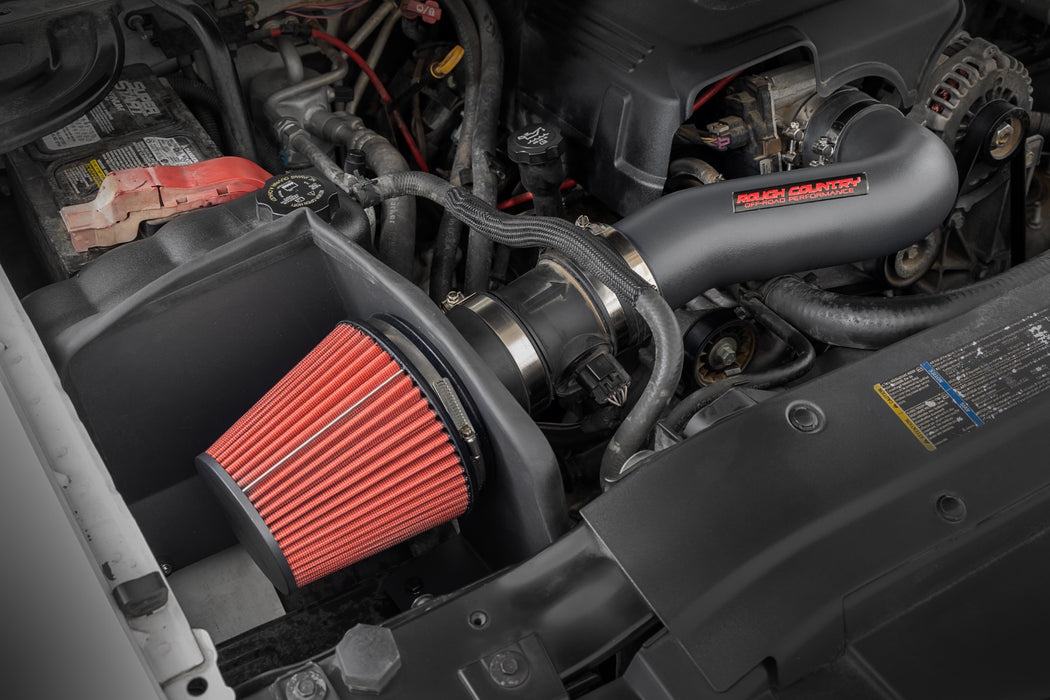 Rough Country 10475 4.8L/5.3L/6.0L Cold Air Intake Kit Chevy Silverado 1500 (07-08) Without Pre-Filter Bag Rough Country - Truck Part Superstore