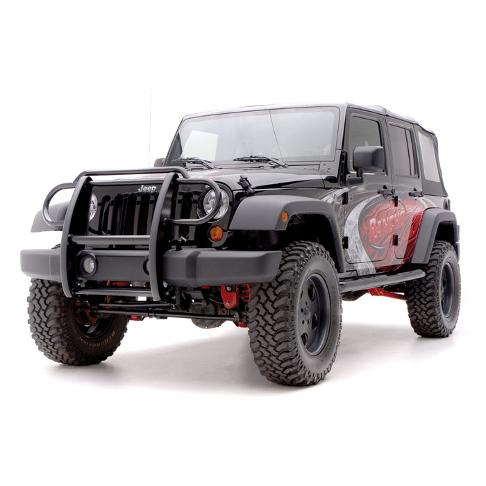 ARIES 1050 Black Steel Grille Guard, Select Jeep Wrangler JK for Select Jeep Wrangler