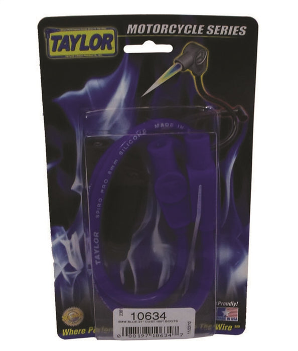 Taylor Cable 10634 8mm Spiro-Pro Motorcycle Ignition Wire Set - Truck Part Superstore