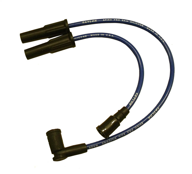 Taylor Cable 10663 8mm Spiro-Pro Motorcycle Ignition Wire Set; Blue; - Truck Part Superstore