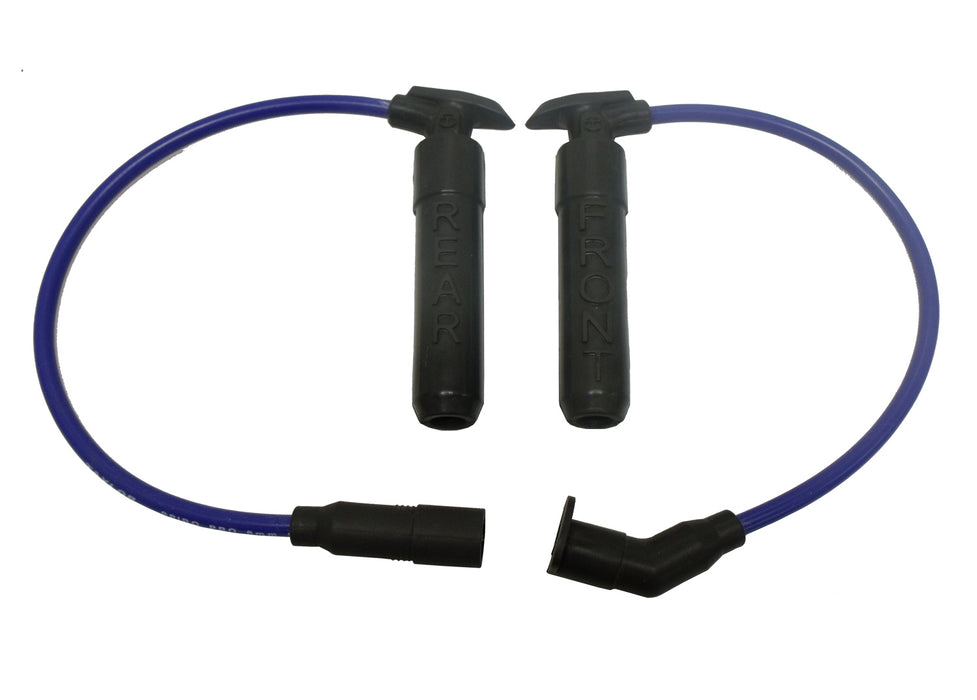 Taylor Cable 10669 8mm Spiro-Pro Motorcycle Ignition Wire Set; Blue; - Truck Part Superstore