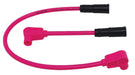 Taylor Cable 10731 8mm Spiro-Pro Motorcycle Ignition Wire Set; Custom Fit; Pink; 90 deg. Boots - Truck Part Superstore