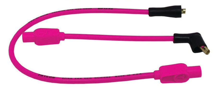 Taylor Cable 10732 8mm Spiro-Pro Motorcycle Ignition Wire Set; Custom Fit; Pink; 180 deg. Boots - Truck Part Superstore