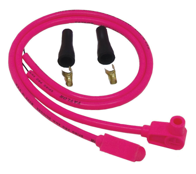 Taylor Cable 10751 8mm Spiro-Pro Motorcycle Ignition Wire Set; Universal Fit; Pink; 90 deg. Boots - Truck Part Superstore