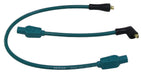 Taylor Cable 10832 8mm Spiro-Pro Motorcycle Ignition Wire Set; Custom Fit; Teal; 180 deg. Boots - Truck Part Superstore