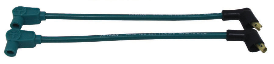 Taylor Cable 10835 8mm Spiro-Pro teal 12in custom MC 90 - Truck Part Superstore