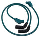 Taylor Cable 10836 8mm Spiro-Pro Motorcycle Ignition Wire Set; Custom Fit; Teal; 135 deg. Boots - Truck Part Superstore