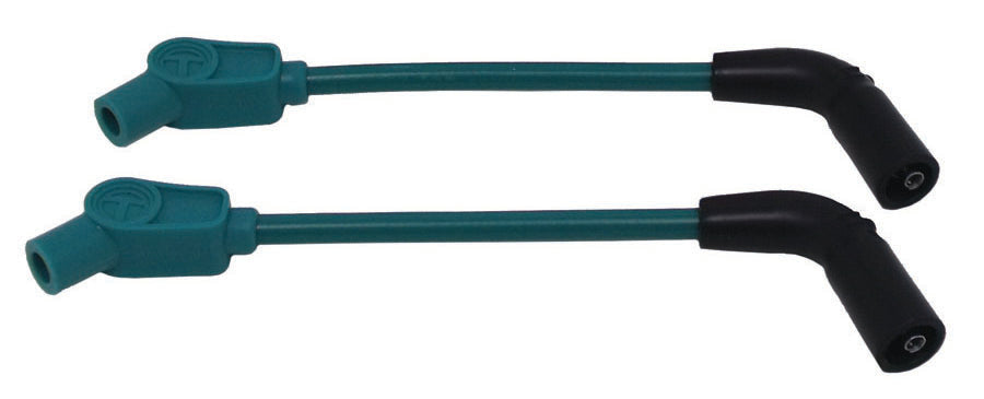 Taylor Cable 10838 8mm Spiro-Pro Motorcycle Ignition Wire Set; Custom Fit; Teal; 135 deg. Boots - Truck Part Superstore
