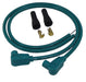 Taylor Cable 10851 8mm Spiro-Pro Motorcycle Ignition Wire Set; Universal Fit; Teal; 90 deg. Boots - Truck Part Superstore