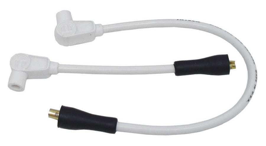 Taylor Cable 10930 8mm Spiro-Pro Motorcycle Ignition Wire Set; Custom Fit; White; 90 deg. Boots - Truck Part Superstore