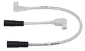 Taylor Cable 10931 8mm Spiro-Pro Motorcycle Ignition Wire Set; Custom Fit; White; 90 deg. Boots - Truck Part Superstore
