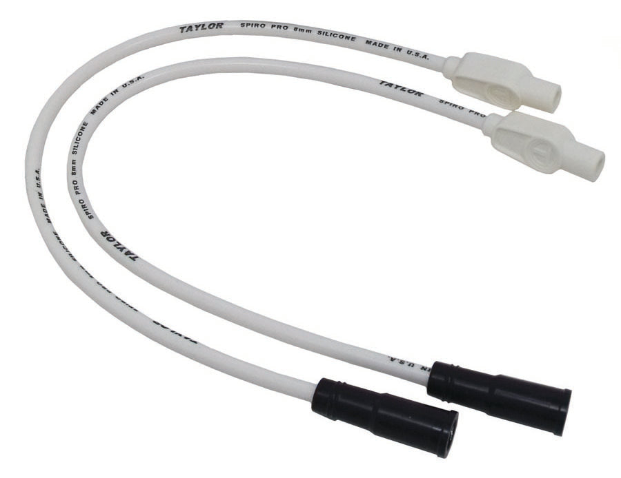 Taylor Cable 10934 8mm Spiro-Pro white 21in custom MC 180 - Truck Part Superstore