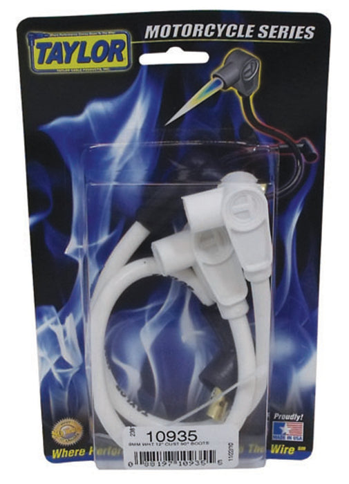 Taylor Cable 10935 8mm Spiro-Pro white 12in custom MC 90 - Truck Part Superstore