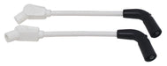 Taylor Cable 10938 8mm Spiro-Pro Motorcycle Ignition Wire Set; Custom Fit; White; 135 deg. Boots - Truck Part Superstore