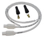 Taylor Cable 10955 8mm Spiro-Pro Motorcycle Ignition Wire Set; Universal Fit; White; 180 deg. Boots - Truck Part Superstore